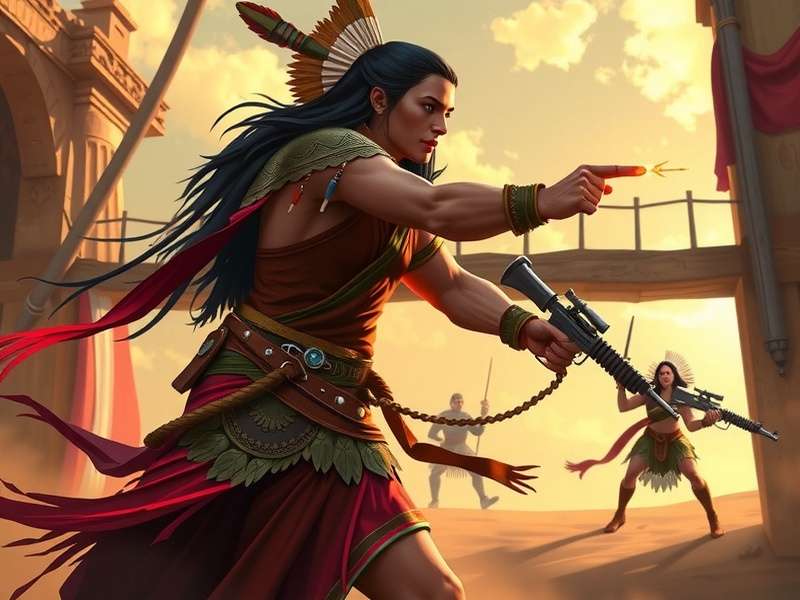 Culturally Adapted Weapons in Fiesta Action Shooter Fiesta Action Shooter Indian Weapons